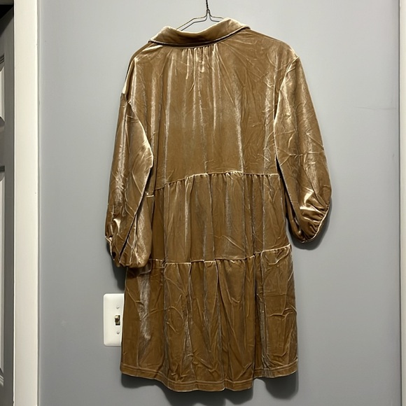 NEW oversized button down velvet top - Picture 6 of 6